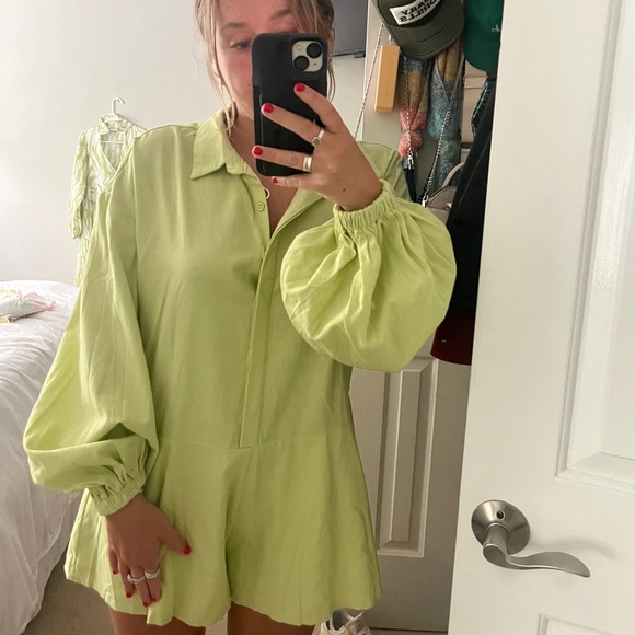 Missguided Pants - Green romper